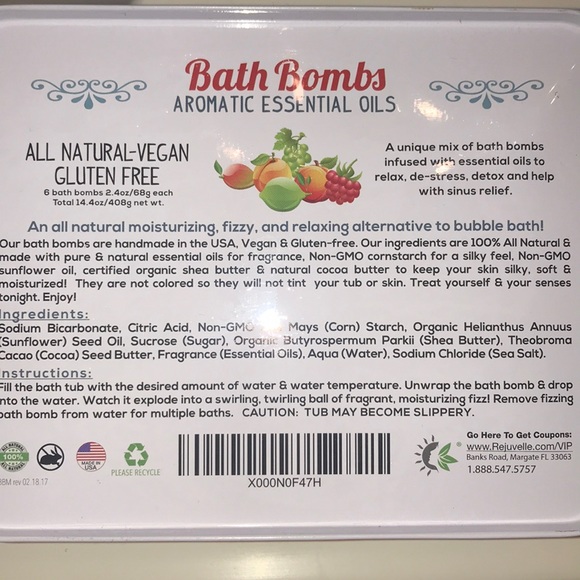 VEGAN/GLUTEN FREE Bath Bombs - Picture 2 of 2